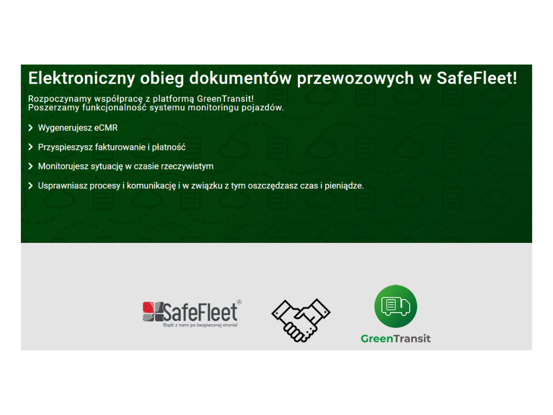 SafeFleet i GreenTransit nawiązały współpracę.